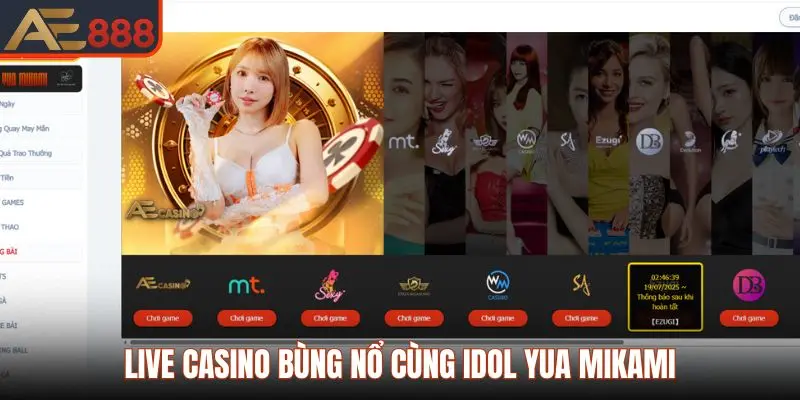 Trang Chủ 37 Live casino bùng nổ cùng idol Yua Mikami