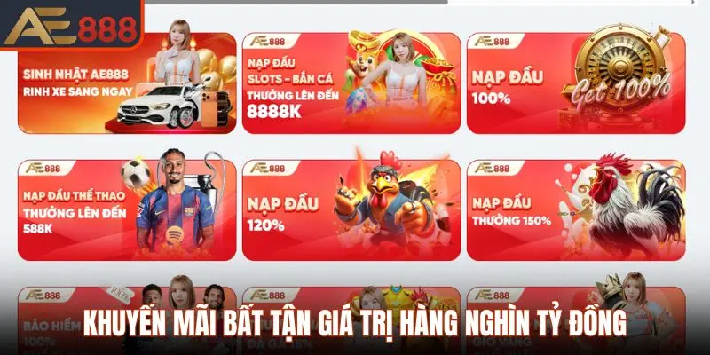 Trang Chủ 39 Khuyến mãi bất tận giá trị hàng nghìn tỷ